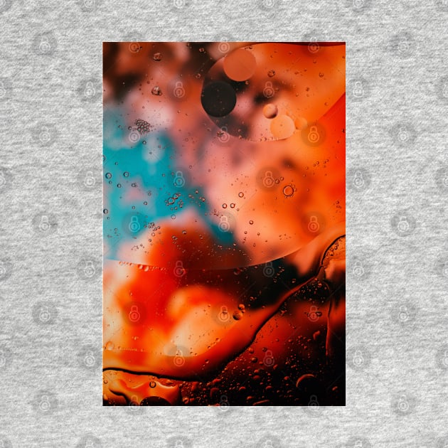 Orange Abstract Painting by Islanr